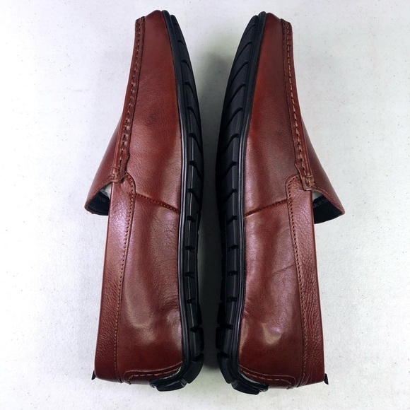 Anthony Veer Cleveland Driver Saddle Tan Leather Loafer Shoes Size 10